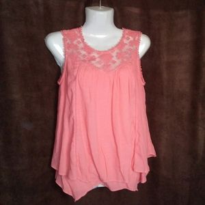 Coral Sleeveless Tank